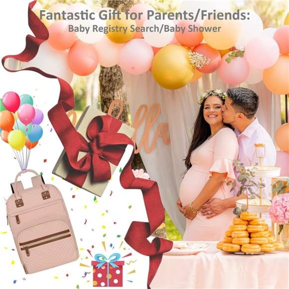 Diaper Bag Backpack Tote for Women Large Capacity, Baby Bag w Insulated Pockets - Picture 3 of 6